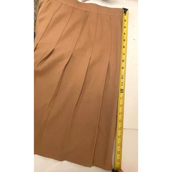 Vintage 100% Pure Wool Made n USA Pleated A-Line Skirt Womens Size 16 - Picture 9 of 10